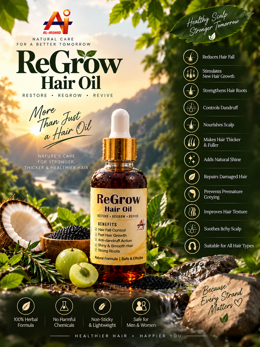 ReGrow Hair Oil - 100% Organic