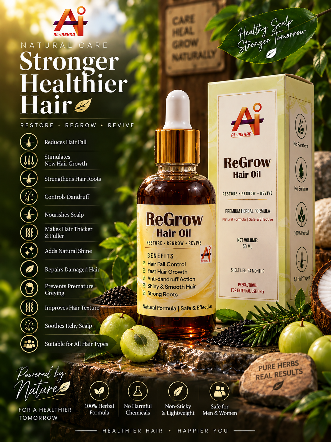 ReGrow Hair Oil - 100% Organic