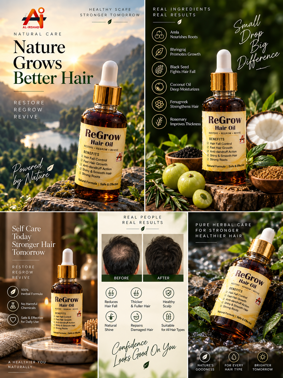 ReGrow Hair Oil - 100% Organic