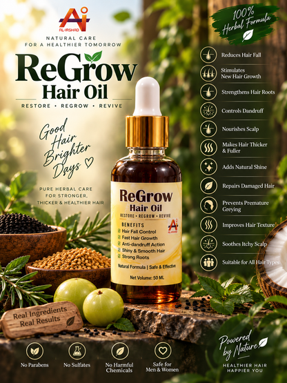 ReGrow Hair Oil - 100% Organic